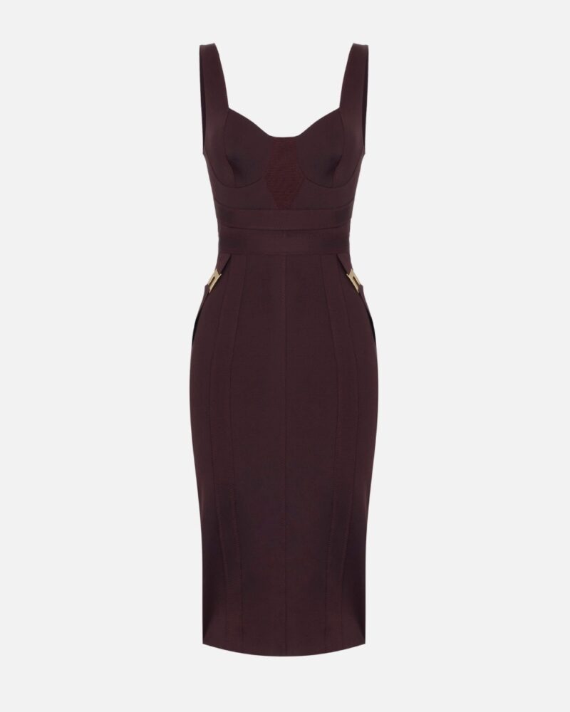 Abito bustier in tessuto bielastico