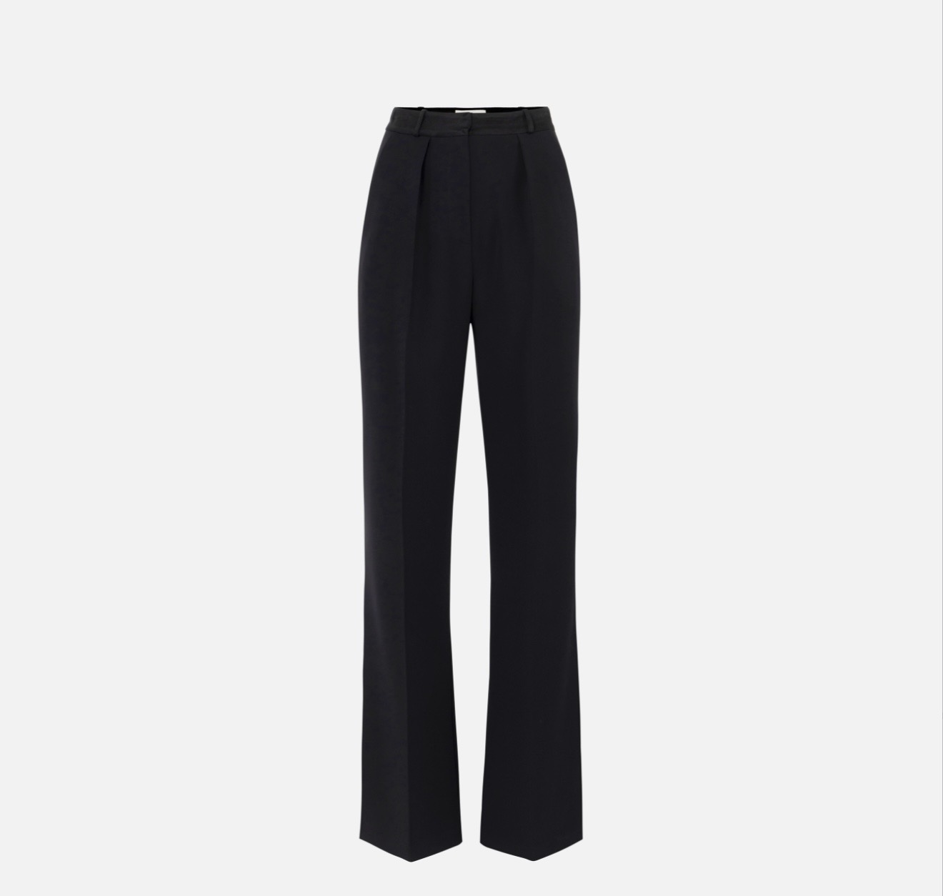 Pantaloni in crepe leggero con dettagli smoking