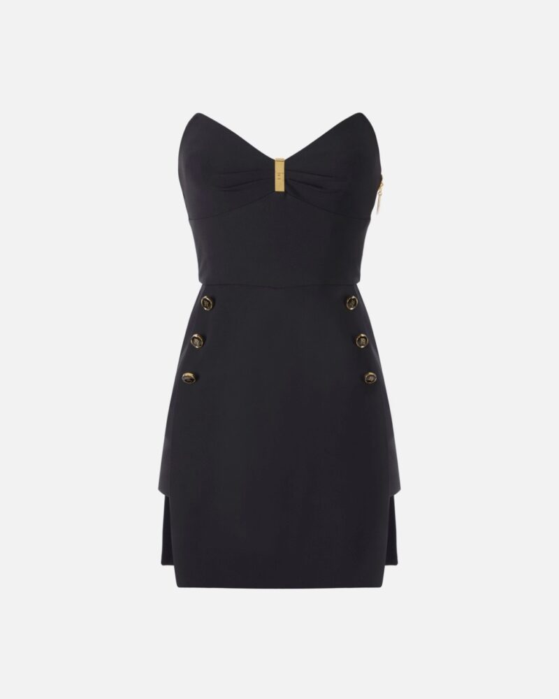 Abito bustier in crepe leggero
