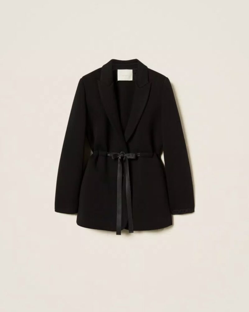 Giacca in blazer in tessuto scuba