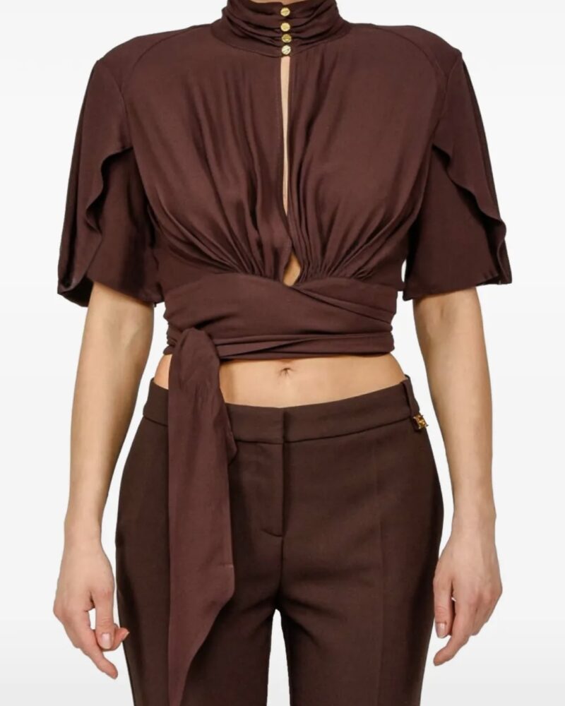 Blusa in georgette di viscosa
