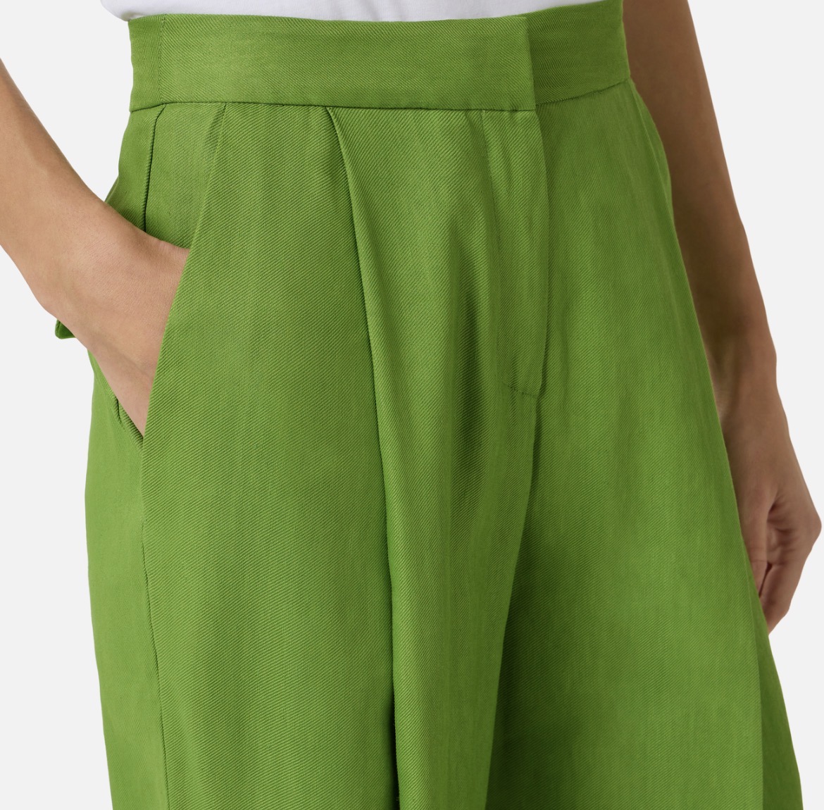 Pantaloni in misto lino - immagine 3