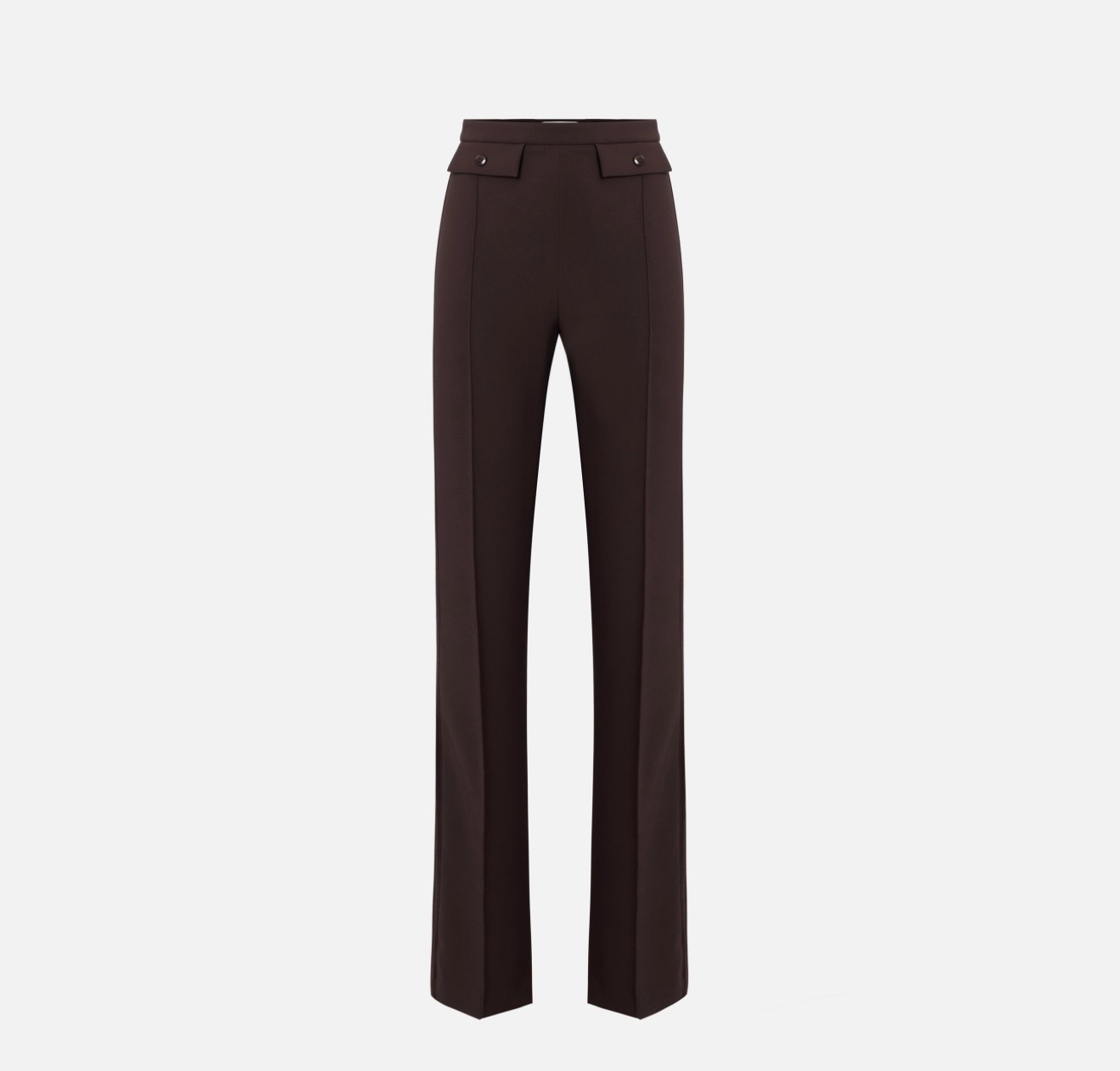 Pantaloni in crepe leggero e raso