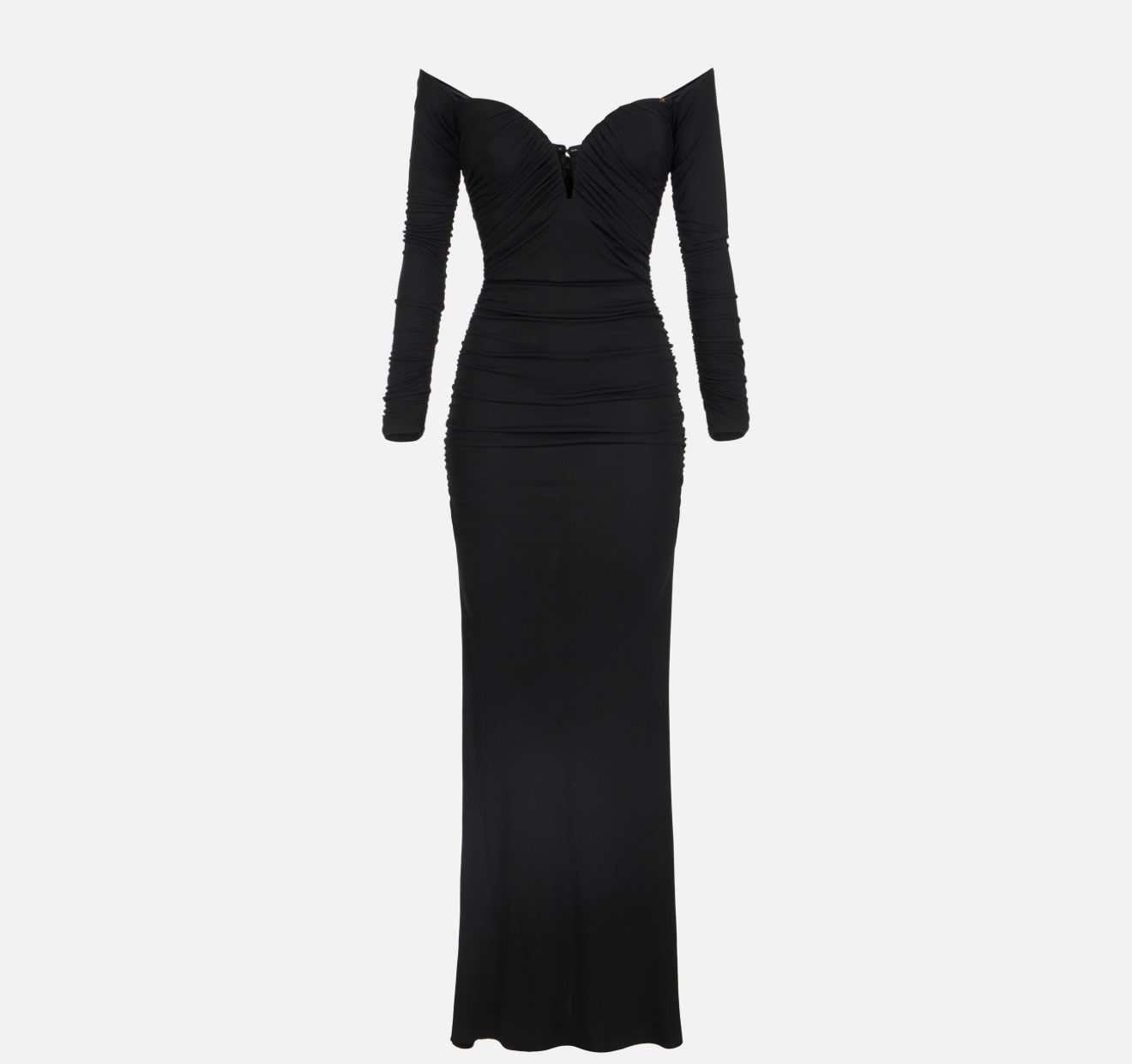 Abito Red Carpet in jersey crepe con drappeggi