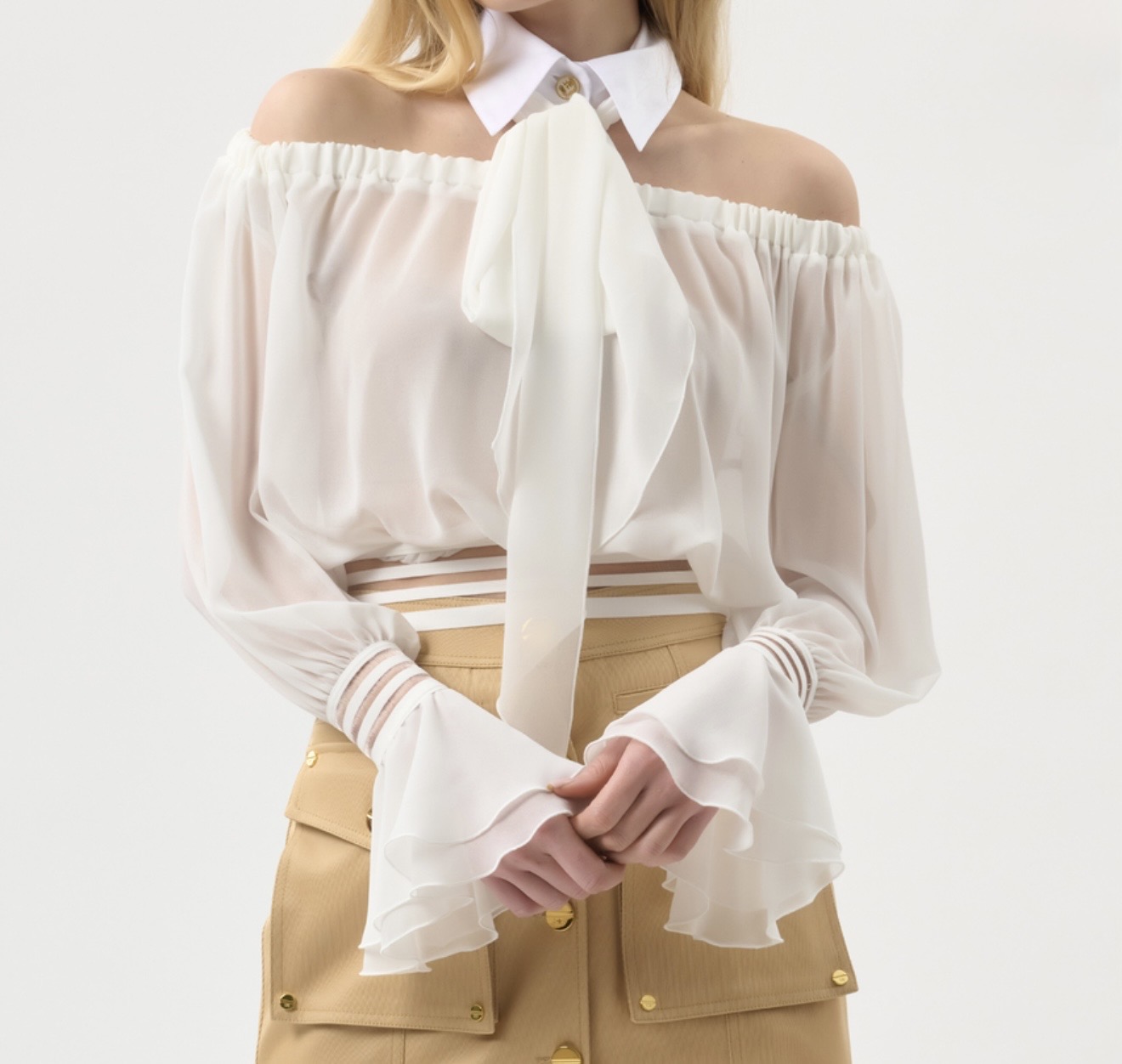 Camicia con volant
